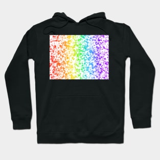 Rainbow splatter Hoodie